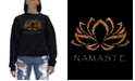 LA Pop Art Women's Word Art Crewneck Namaste Sweatshirt